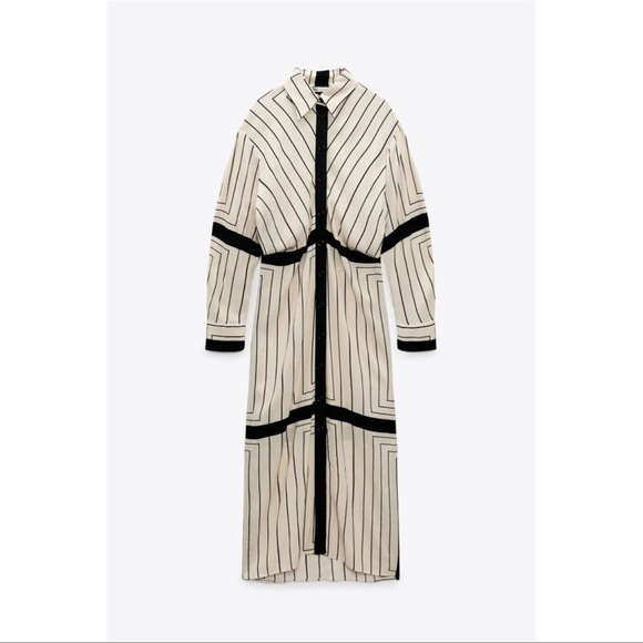 Zara Stripe Shirt Dress - Picture 11 of 12